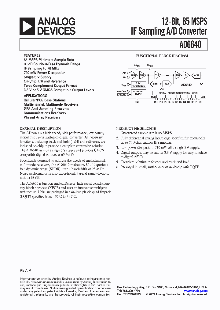 AD6640_3166320.PDF Datasheet