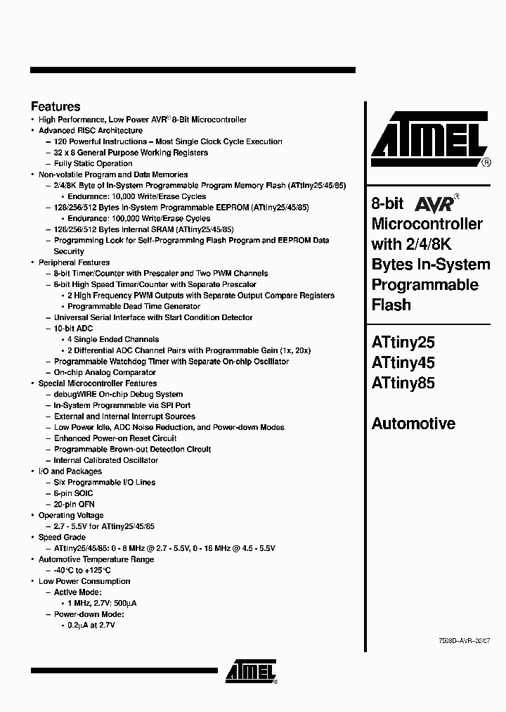 ATTINY2507_3165520.PDF Datasheet