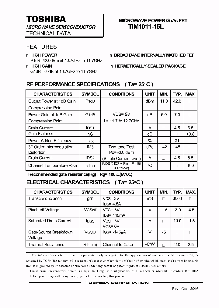 TIM1011-15L_3165202.PDF Datasheet