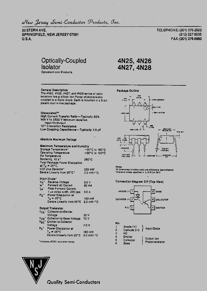 4N25_3168254.PDF Datasheet