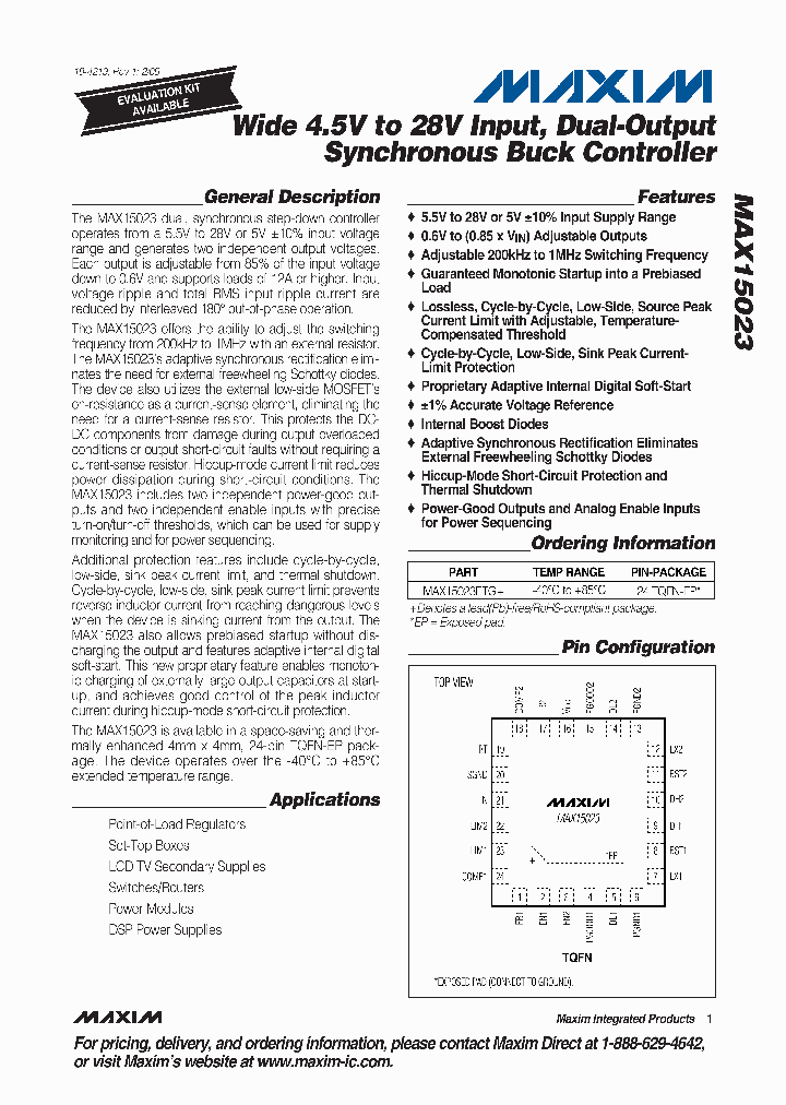 MAX15023_3168651.PDF Datasheet