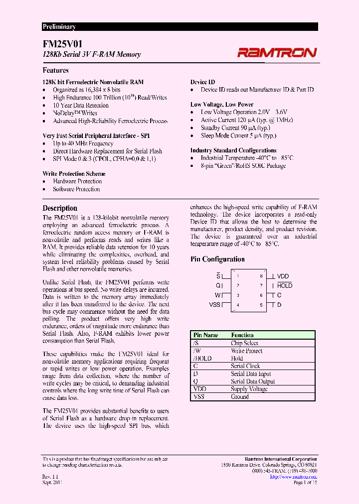FM25V01_3170584.PDF Datasheet