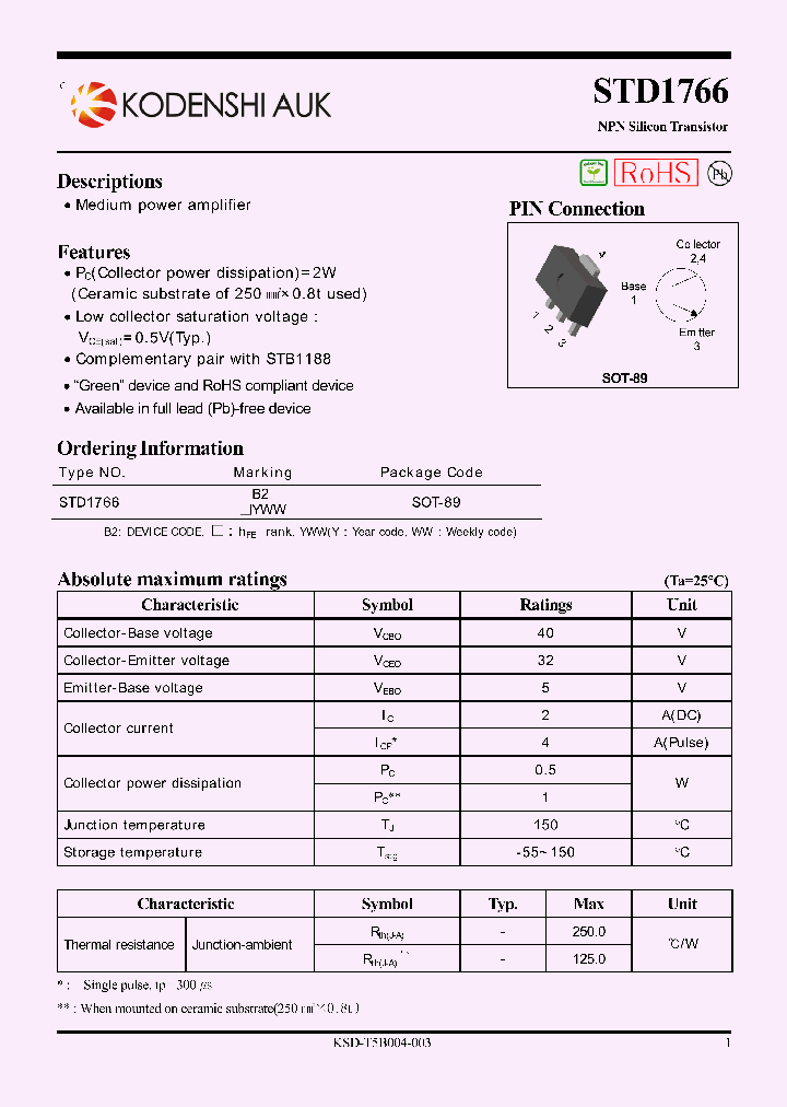 STD1766_3170850.PDF Datasheet