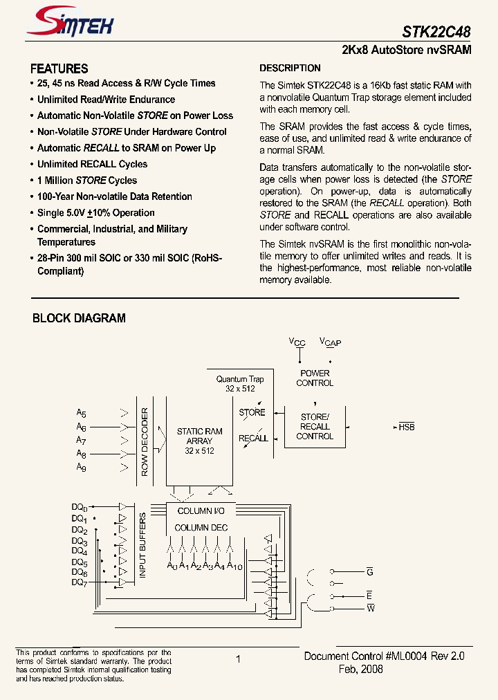 STK22C48-NF25TR_3170978.PDF Datasheet