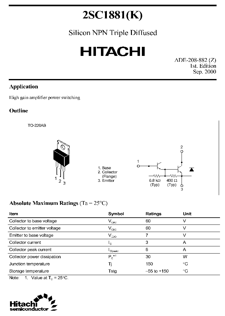 2SC1881K_3171152.PDF Datasheet