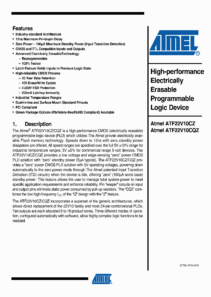 ATF22V10CQZ_3173207.PDF Datasheet