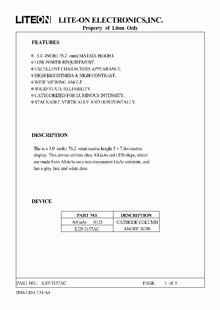 LTP-3157AC_3173998.PDF Datasheet