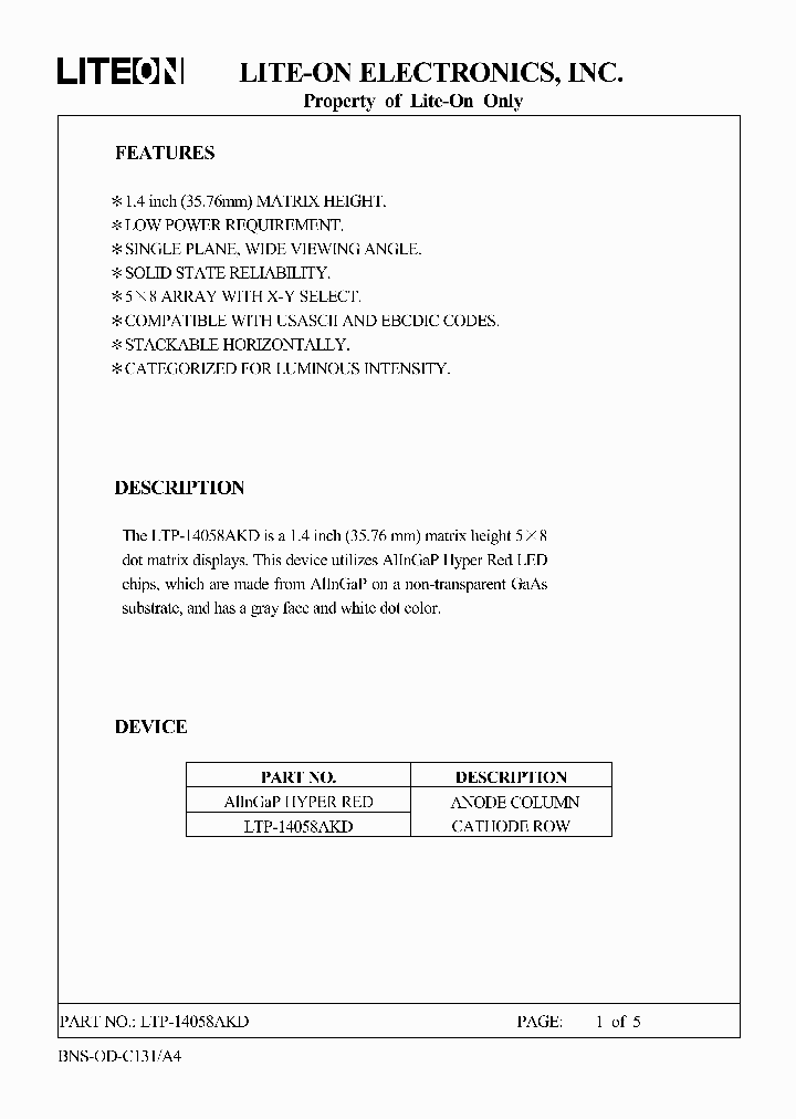 LTP-14058AKD_3173443.PDF Datasheet