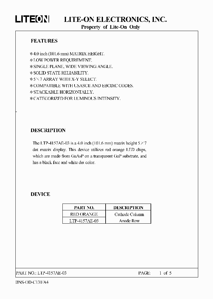 LTP-4157AE-03_3174063.PDF Datasheet