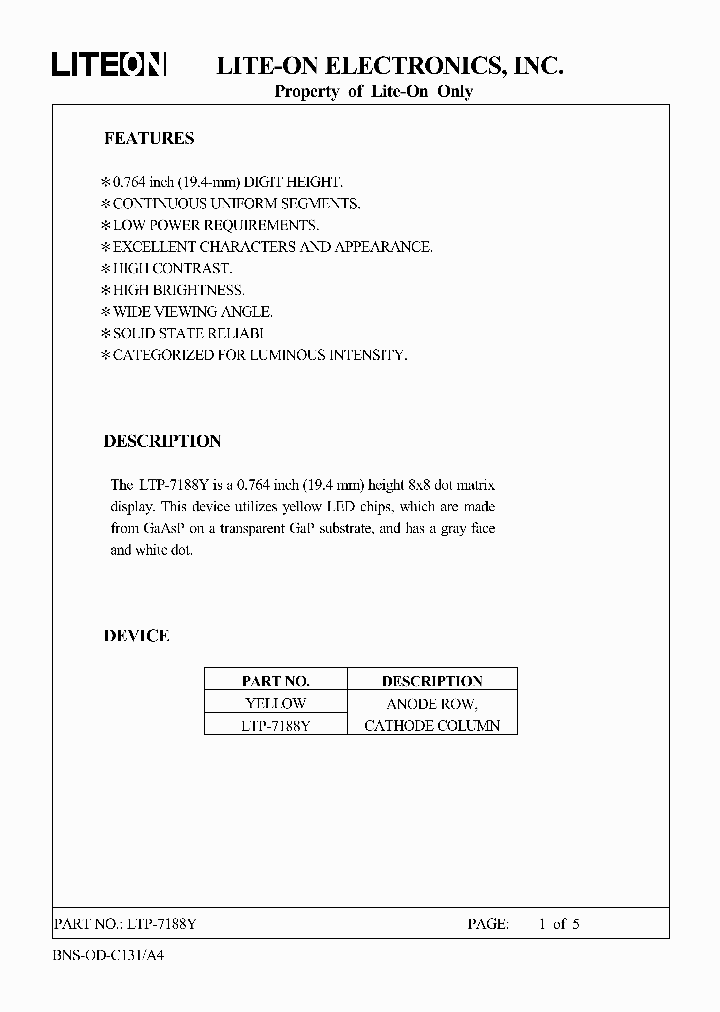 LTP-7188Y_3174550.PDF Datasheet