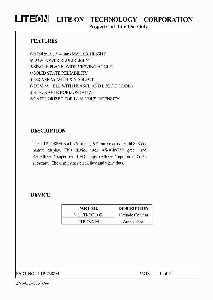LTP-7388M_3174557.PDF Datasheet