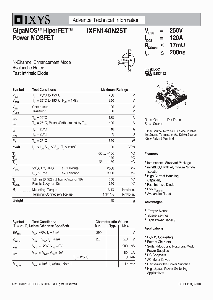 IXFN140N25T_3173472.PDF Datasheet