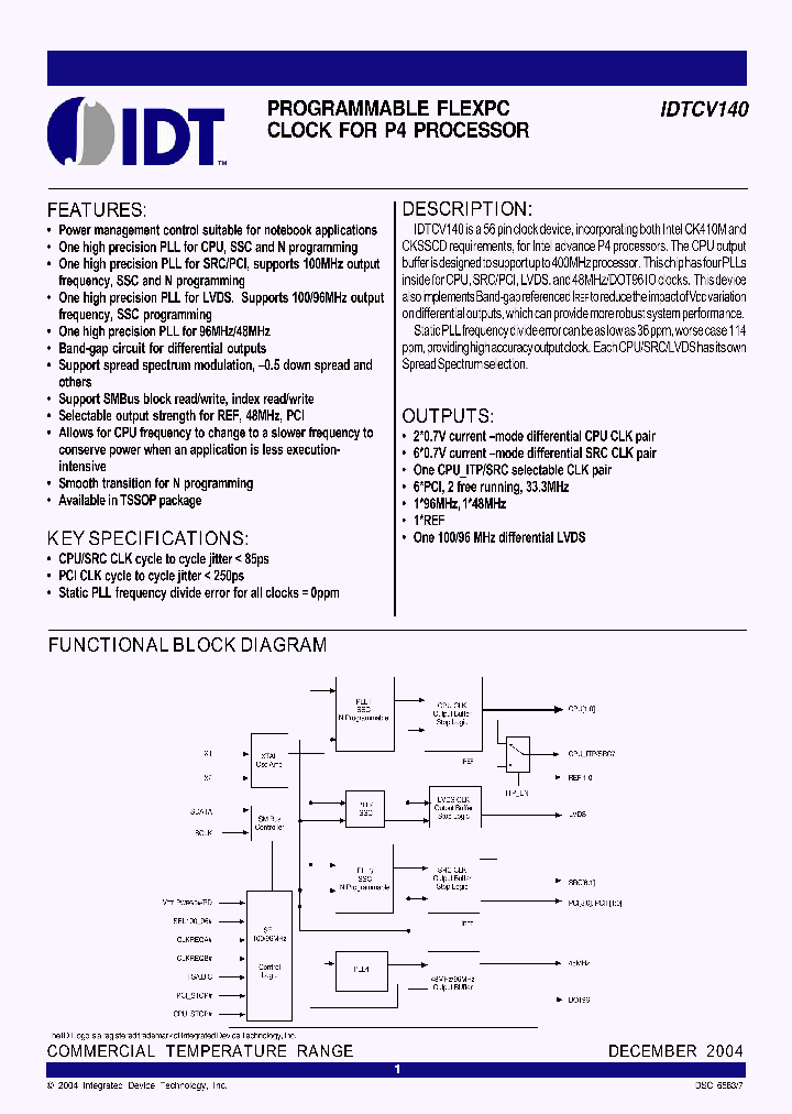 IDTCV140_3175982.PDF Datasheet