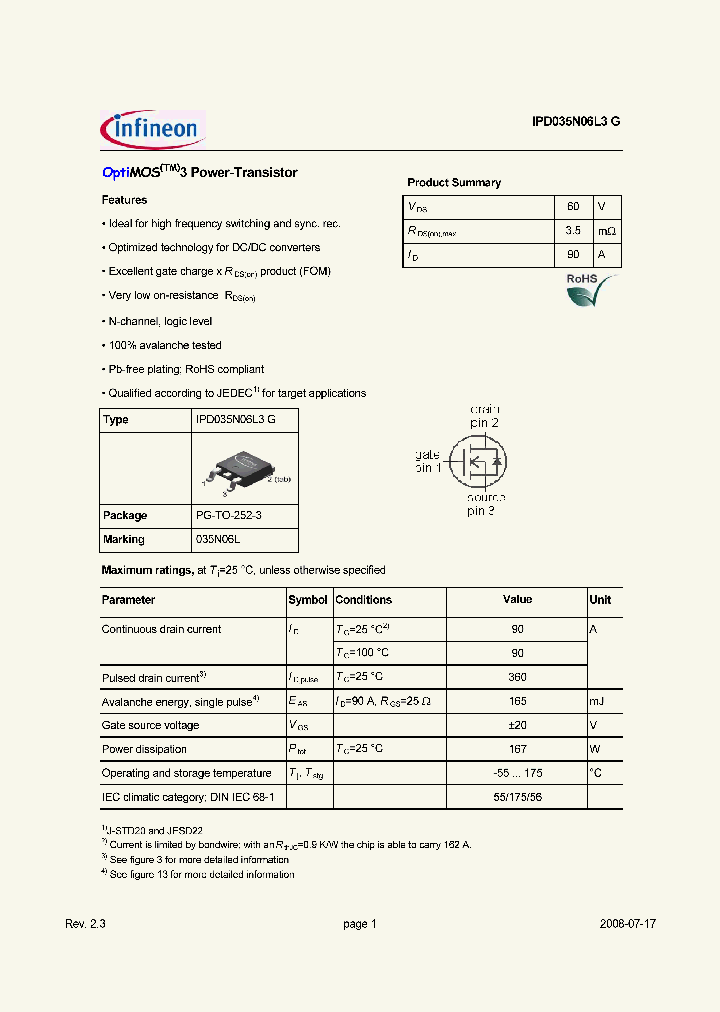 IPD035N06L3G_3176237.PDF Datasheet