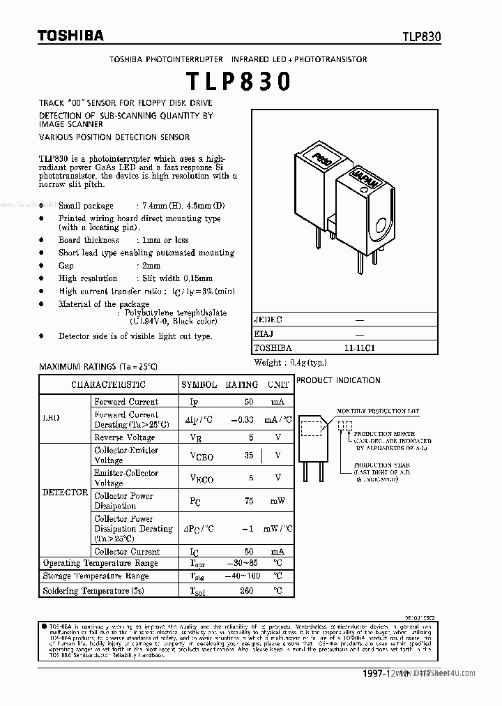 TLP830_3176888.PDF Datasheet