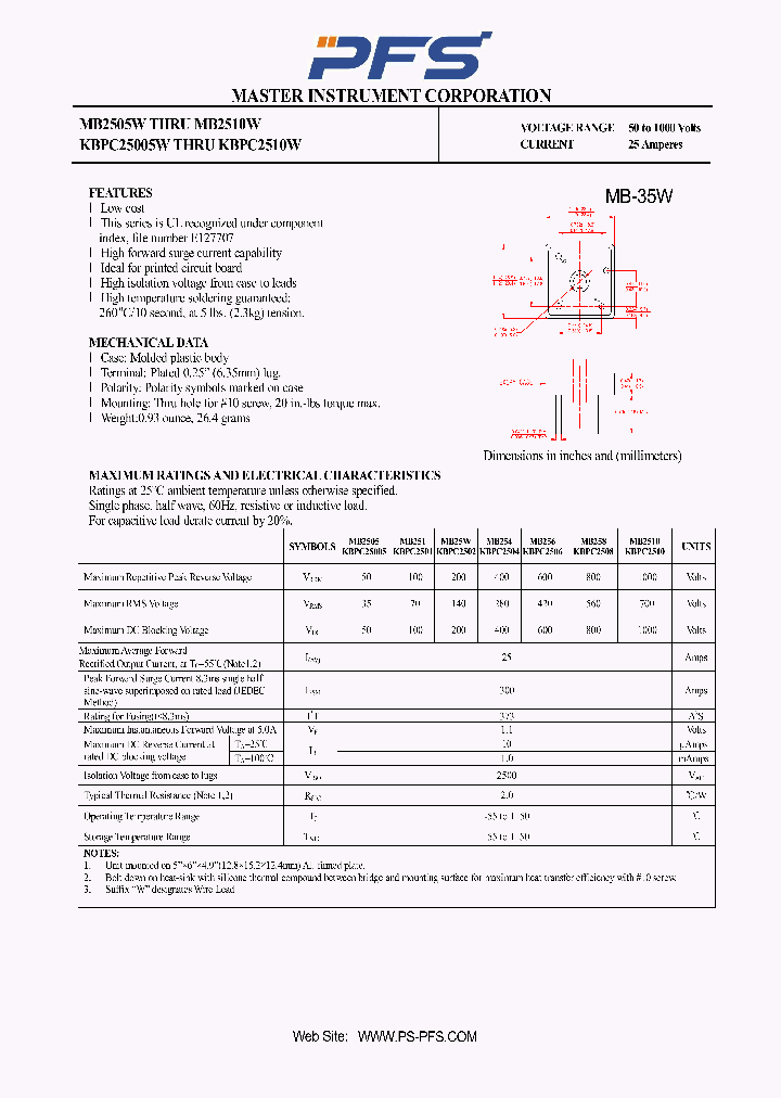MB254_3177954.PDF Datasheet