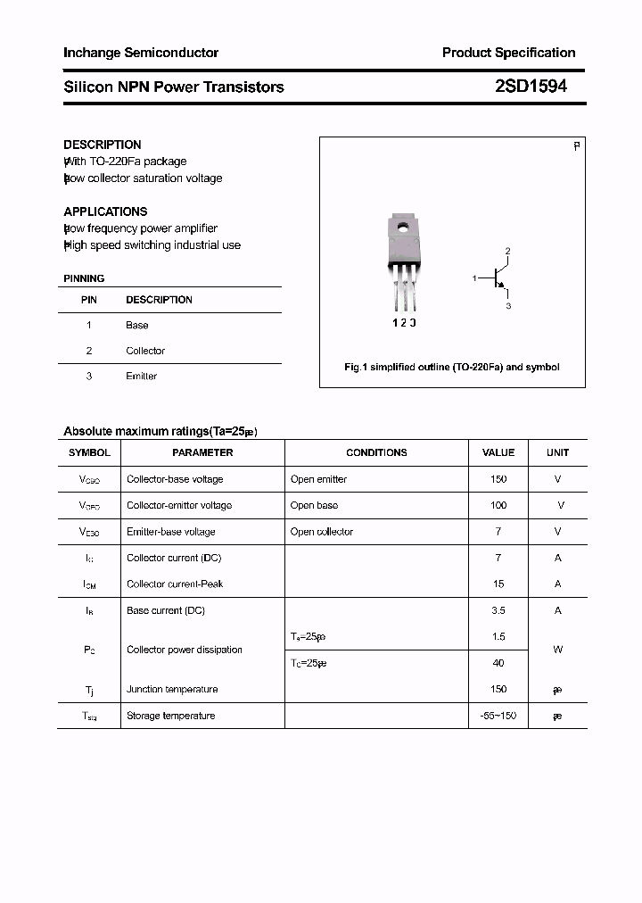 2SD1594_3177966.PDF Datasheet