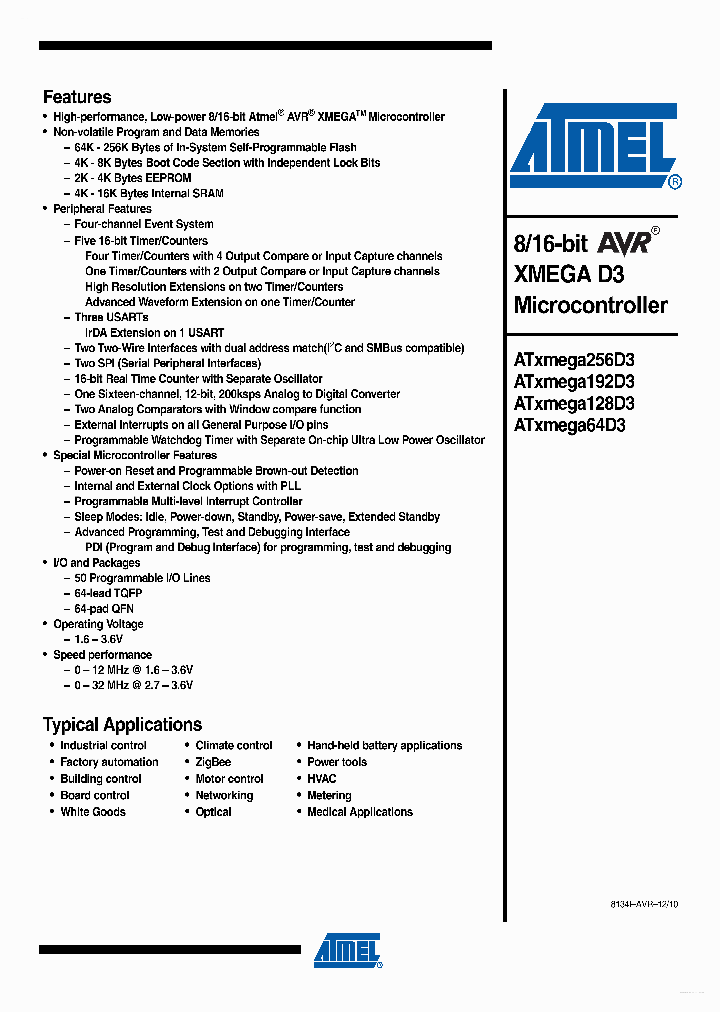 ATXMEGA128D3_3178091.PDF Datasheet