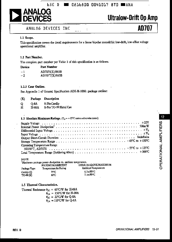 AD707TQ883B_3180987.PDF Datasheet