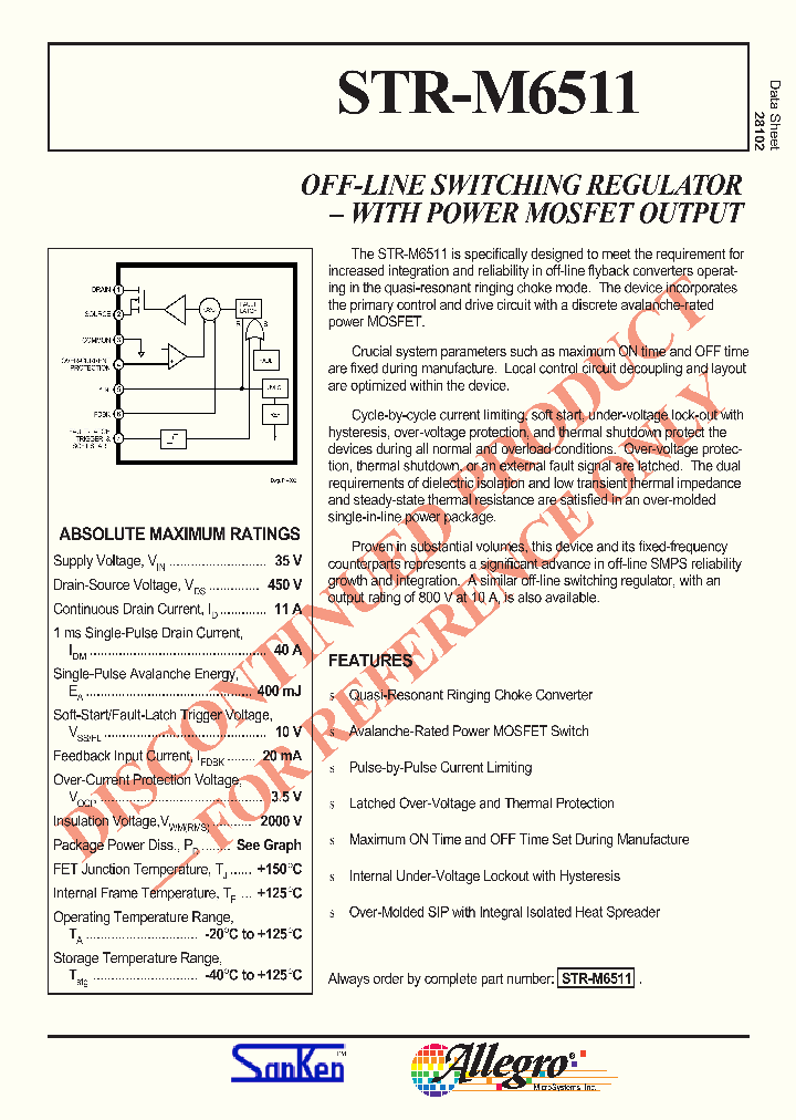 STR-M6511_3184525.PDF Datasheet