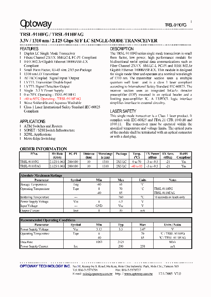 TRSL-9110FG_3184561.PDF Datasheet
