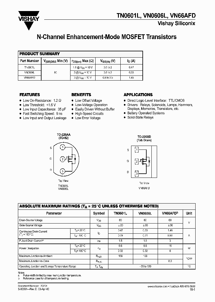 TN0601L_3186024.PDF Datasheet