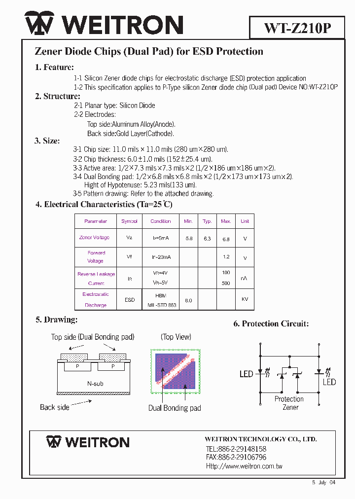 WT-Z210P_3188924.PDF Datasheet