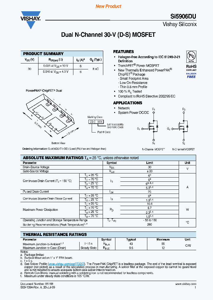 SI5906DU-T1-GE3_3192668.PDF Datasheet