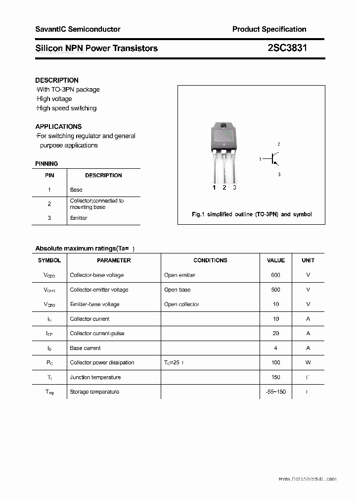 2SC3831_3193550.PDF Datasheet