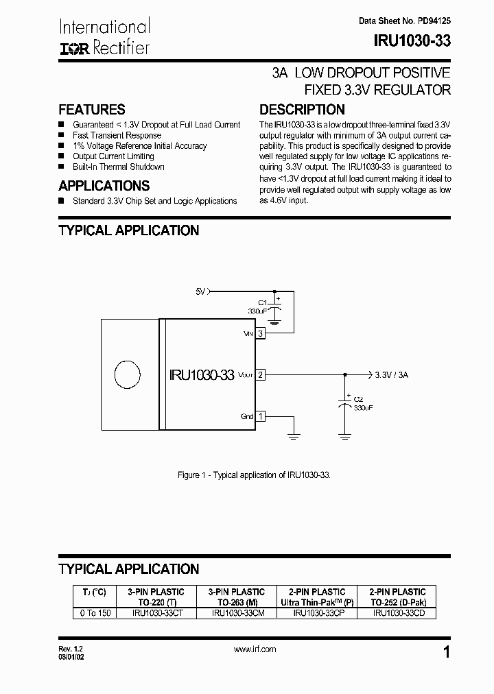 IRU1030-33CP_3193918.PDF Datasheet