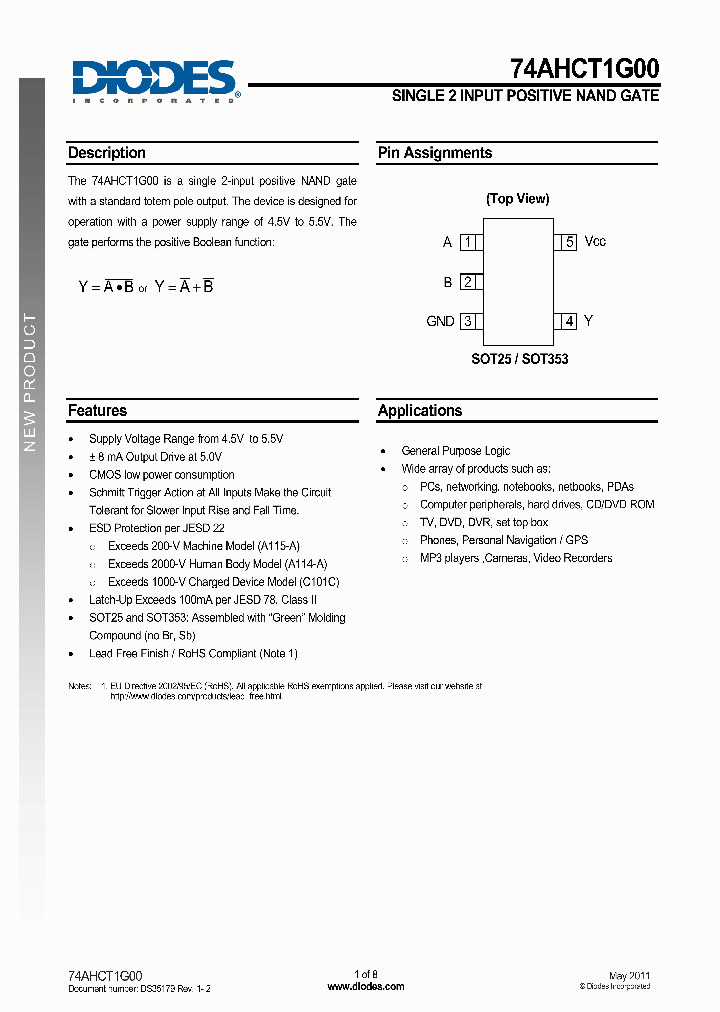 74AHCT1G00_3193820.PDF Datasheet