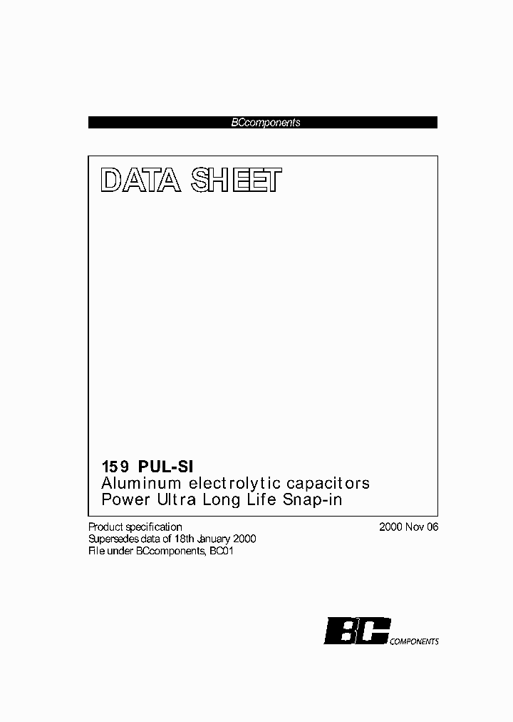 159PUL-SI_3193043.PDF Datasheet