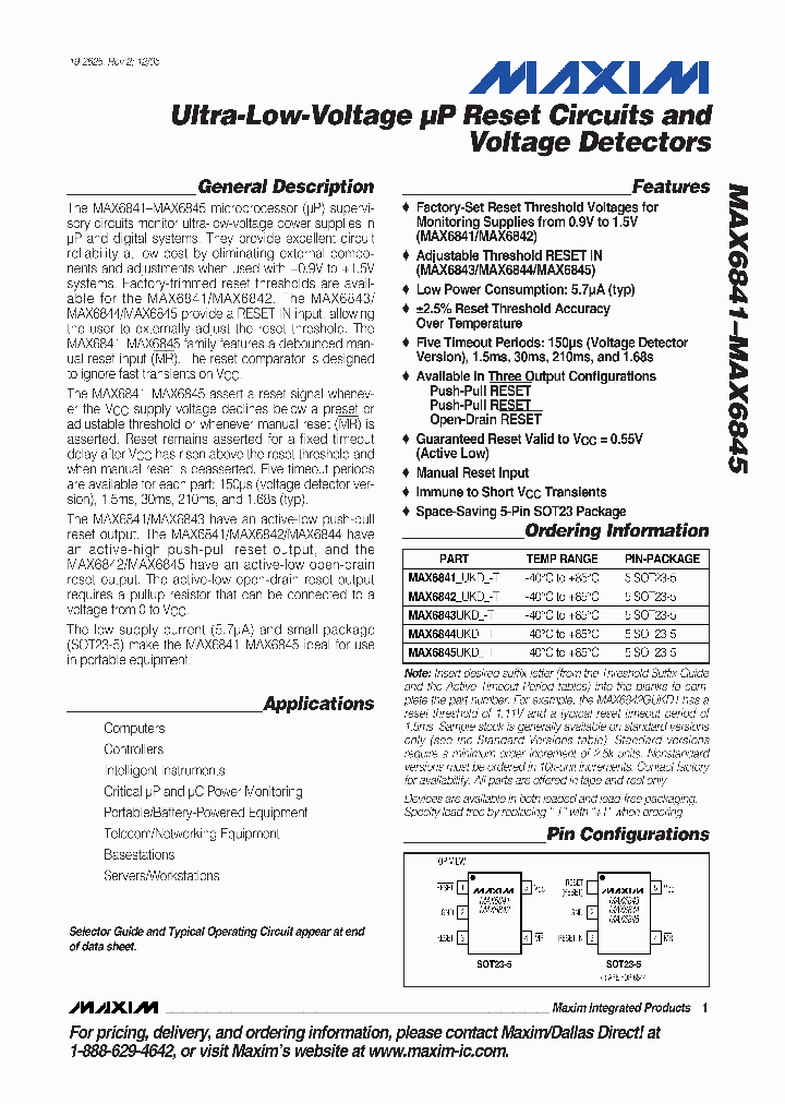 MAX6842UKD-T_3195639.PDF Datasheet