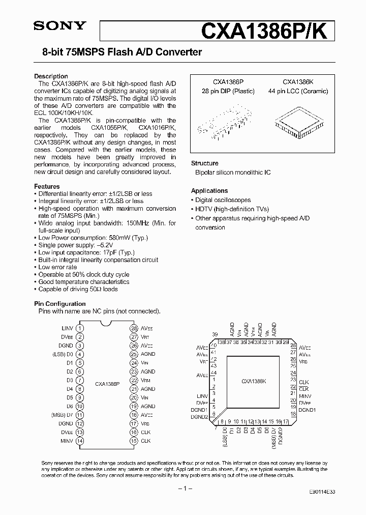 CXA1386PK_3196316.PDF Datasheet