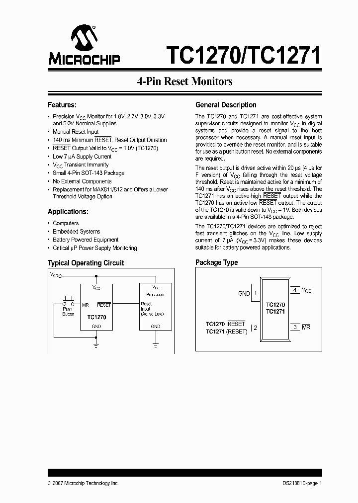 TC1271MERCTR_3197530.PDF Datasheet