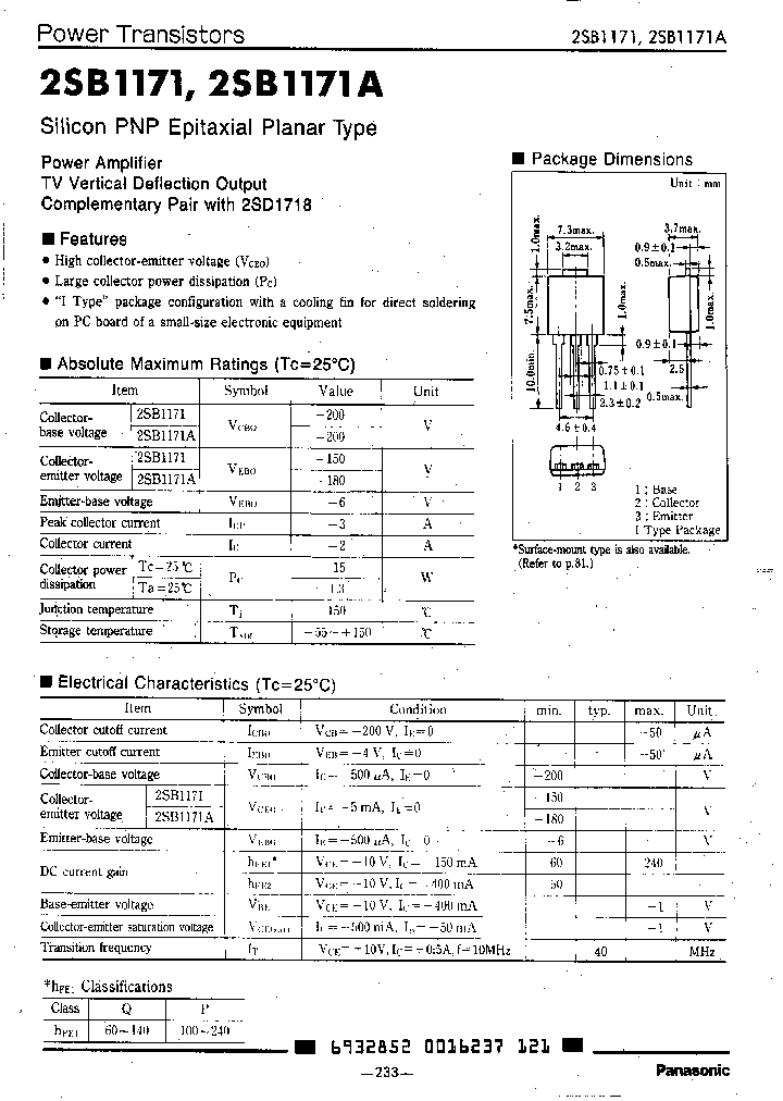 2SB1171_3197901.PDF Datasheet
