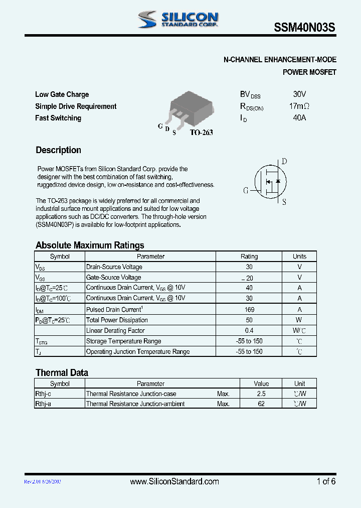 SSM40N03S_3198056.PDF Datasheet
