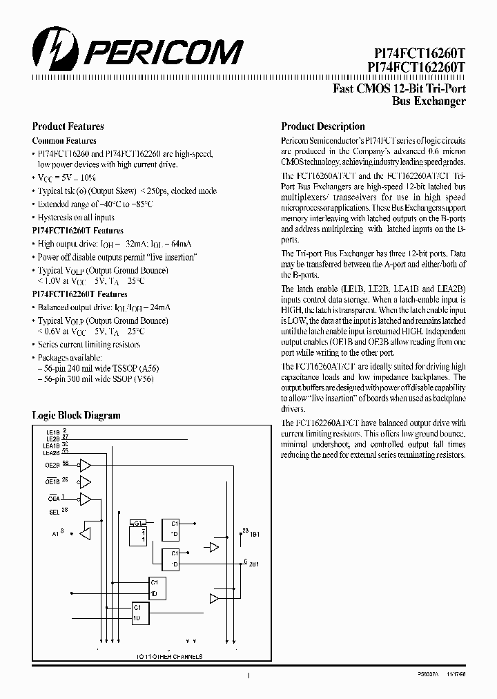 PI74FCT16260ETV_3199963.PDF Datasheet