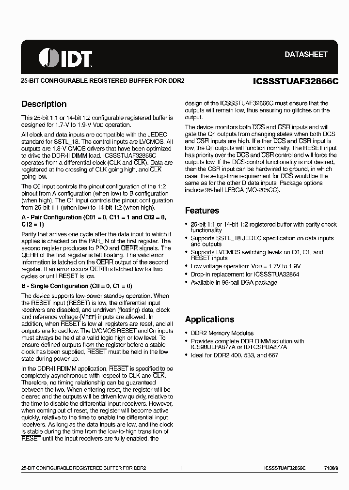 ICSSSTUAF32866CHLFT_3198554.PDF Datasheet