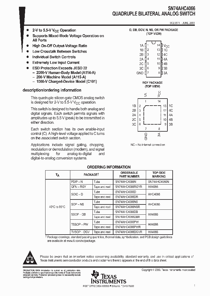 SN74AHC4066RGYR_3200323.PDF Datasheet