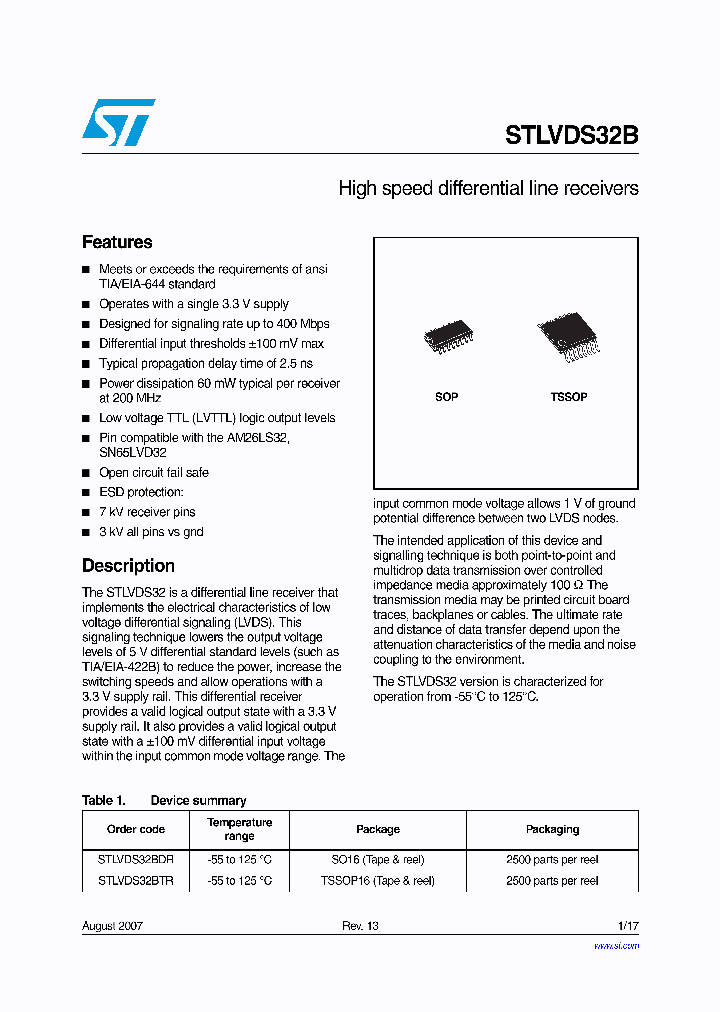 STLVDS32B_3200222.PDF Datasheet