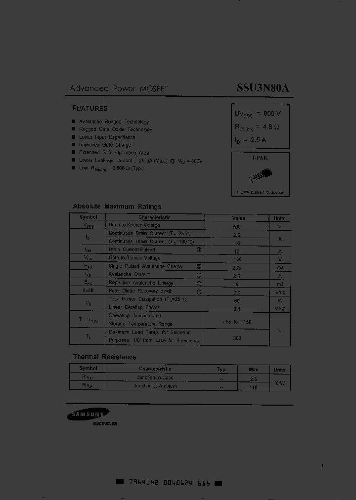 SSU3N80A_3200918.PDF Datasheet