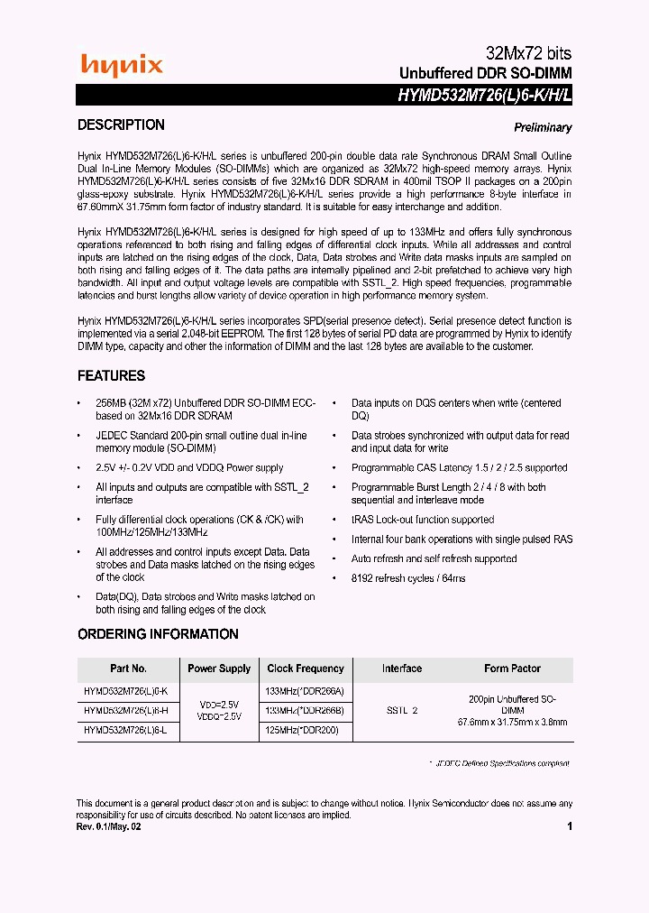 HYMD532M726L6_3203168.PDF Datasheet