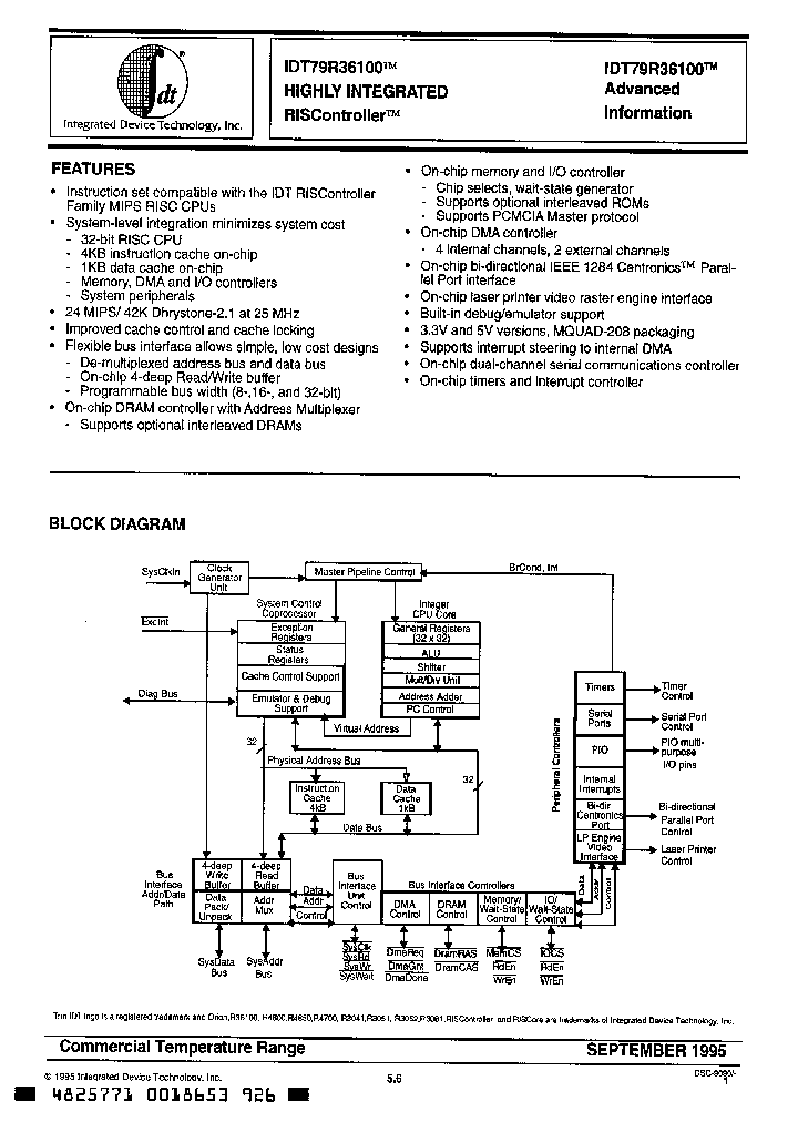 IDT79R36100MD_3203132.PDF Datasheet
