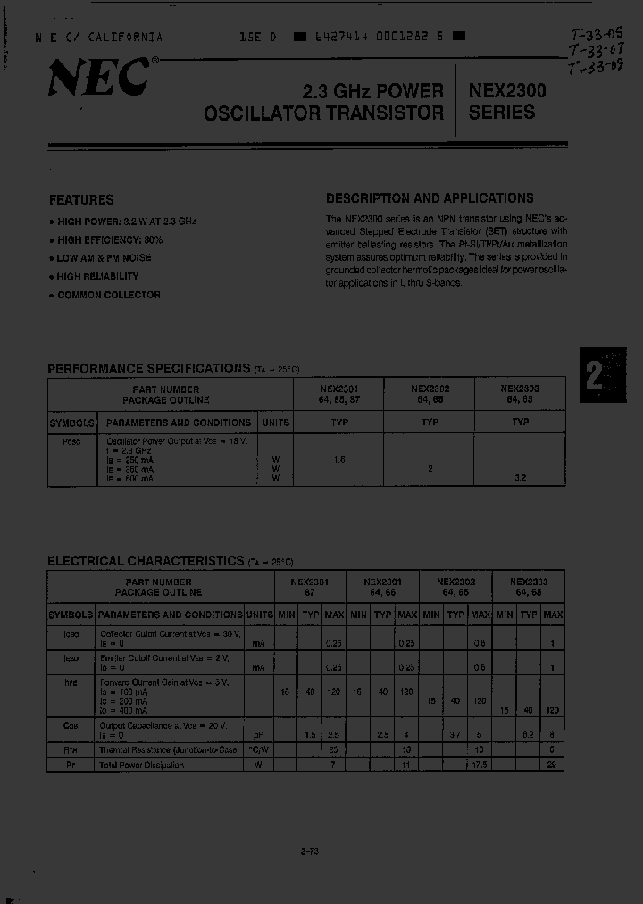 NEX230364_3207295.PDF Datasheet