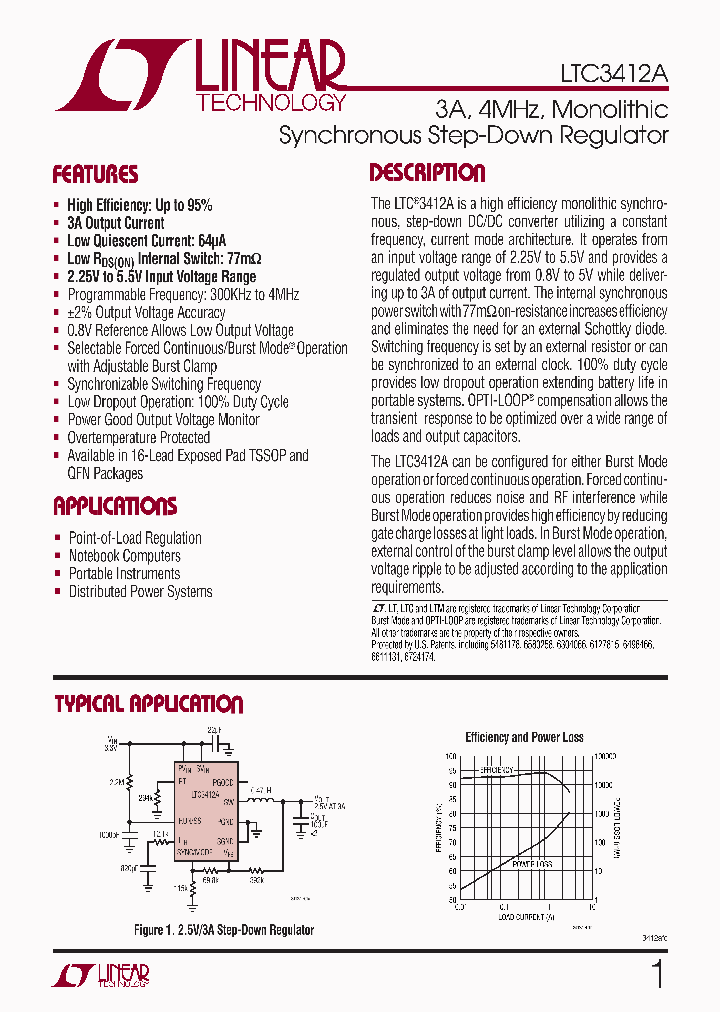 LTC3412AIUF-PBF_3207569.PDF Datasheet
