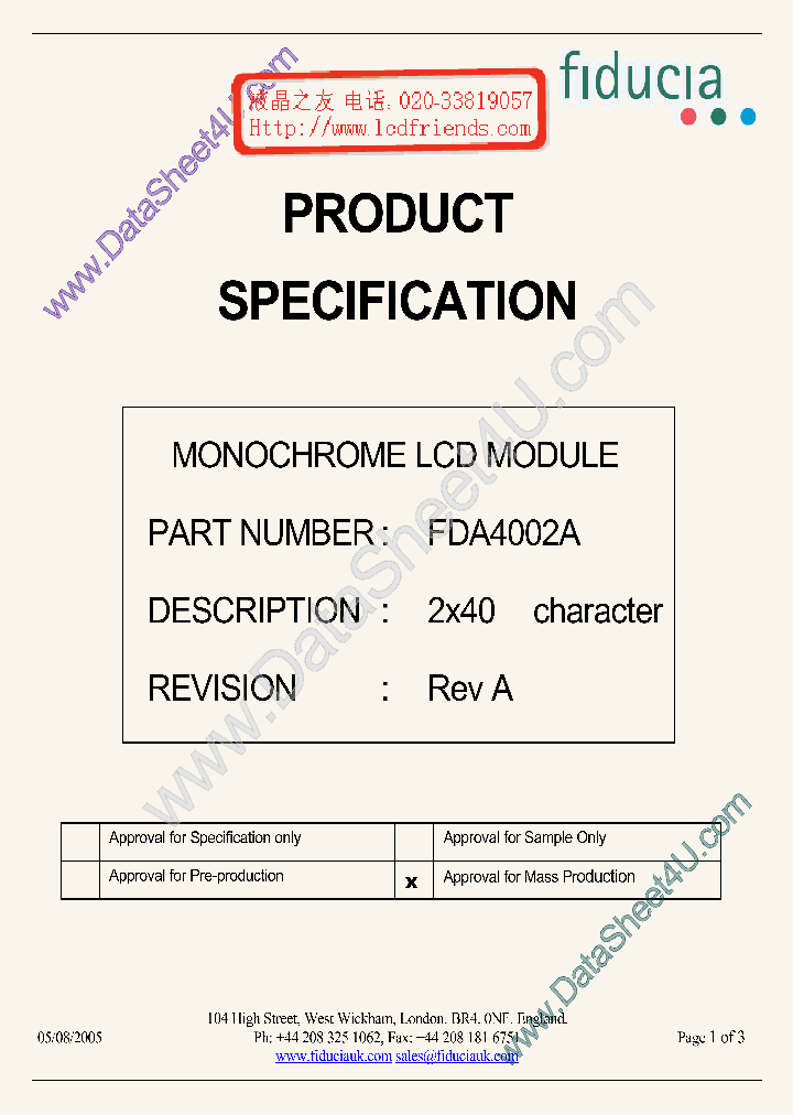 FDA4002A_3207551.PDF Datasheet