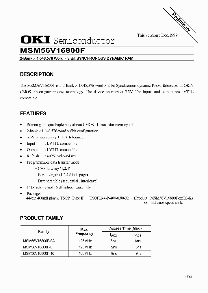 MSM56V16800F_3213237.PDF Datasheet