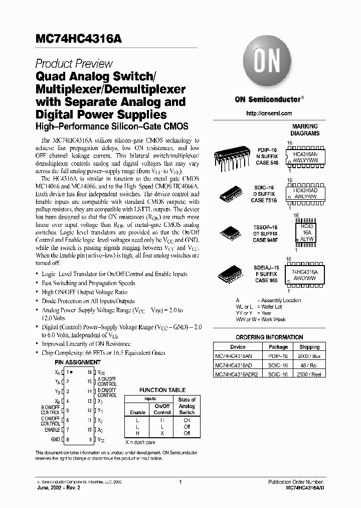 MC74HC4316A-D_3212348.PDF Datasheet