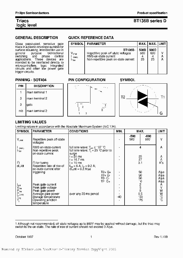 BT136B600DTR_3214215.PDF Datasheet